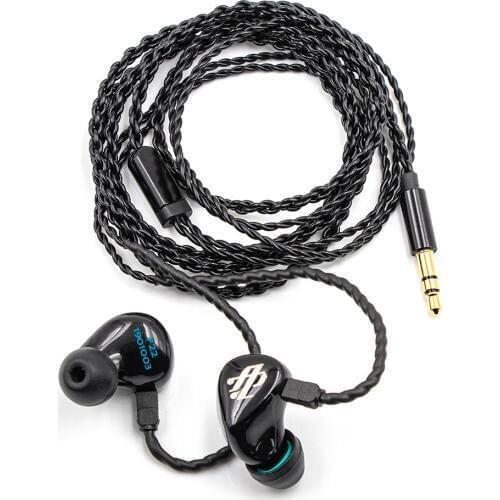 Aeolian F22 2BA Balanced Armature Dual Driver HiFi In-ear Earphone with Detachable 7N OCC 2 Pin Cable for Audiophiles