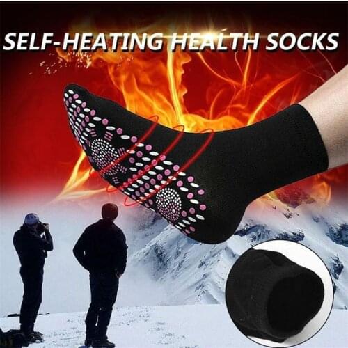 Massage socks self-heating health care fire moxibustion physiotherapy self-heating socks non-slip indoor floor socks