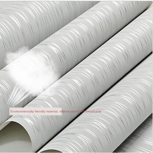 Solid color Vertical Stripe Non Woven 3D wallpaper,High Quality modern wall paper for bedroom living room home decoration Sale