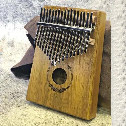 17 Key Kalimba Finger Piano Mahogany Thumb Piano Reed 17 Key Music Keyboard Mini Piano Wooden Wood Mahogany Body African Calimba