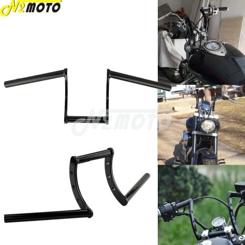 For Harley Touring Sportster Dyna Bobber Chopper Cafe Racer Triumph Scrambler Custom 1" Z Drag Bar Handlebar Pullback Handle Bar