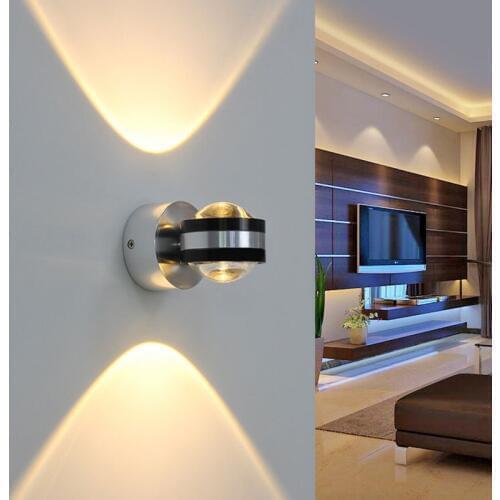 Modern 6W LED Aluminium Wall Light LED Indoor Lighting Light Fixture Wall Lamp For Bedside Living Room Bedroom Wall Lamps BL10