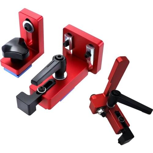 Aluminium Profile Fence 75mm Height Backer connector Chute T-Tracks Connector Limiter Backer fixed For Woodworking Tool