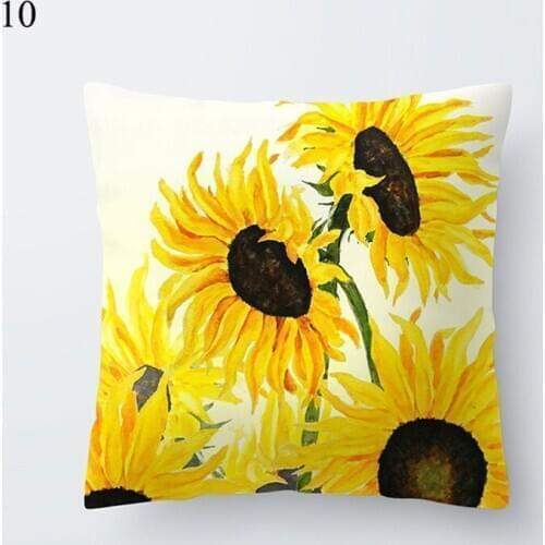 Yellow and Black Plants Marble Throw Pillow Case Geometric Cushion Covers for Home Sofa Chair es