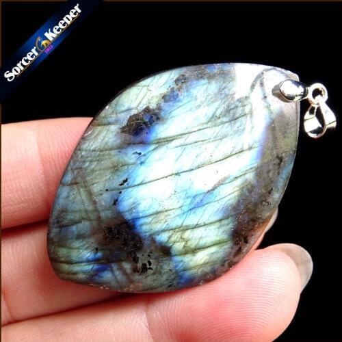 Women & Men Fashion Jewelry Pendants Necklaces With Chain Wholesale Labradorite Moonstone Quartz Stone Colares Femininos AA482