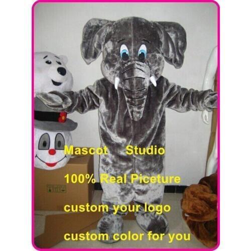 Elephant Mascot Costume Suit Cosplay Party Game Dress Outfit Halloween Adult Holiday Gift Promotion Event Play Animal