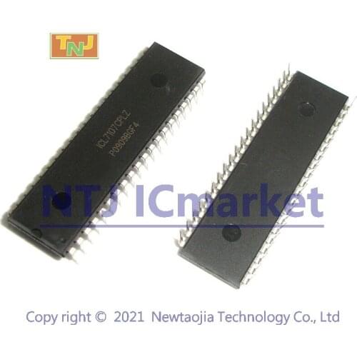 10 PCS ICL7107CPLZ DIP-40 ICL7107 3½ Digit, LCD/LED Display, A/D Converters IC