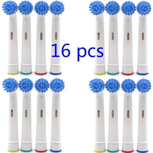 16pcs Precision Compatible Electric Toothbrush Heads (4 packs) Replacement SB-17 NEUTRAL For Oral b Free shipping