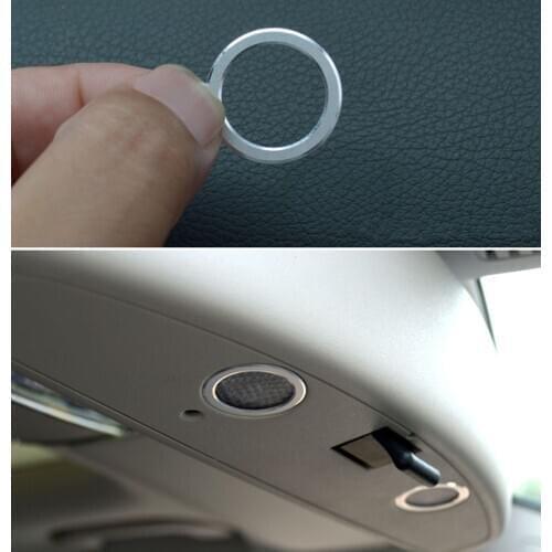 2PCS car-styling Interior Mirror Light Trim for Mercedes Benz W203 W211 W212 A B C E CLA GLA GLK ML GL Class Chrome Accessory