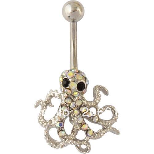5pcs/lot Wholesale Octopus Belly Ring Belly Button Ring Navel Ring Body Jewelry