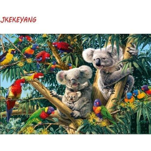 5D DIY square/round Diamond painting koala Cross Stitch Diamond Embroidery Pattern Rhinestone J1927