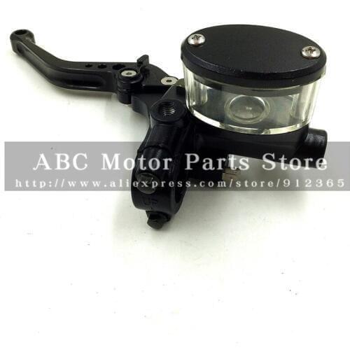Black Hydraulic Clutch Lever for motorcycle motocross With Mirror Mounts Brake Lever CNC 5 gear adjuster Transparent Oil Cup