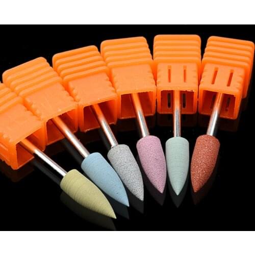 1 Pcs Silicone Polisher Grinders Nail Drill Bits for Electric Manicure Machine to Smoothing and Intial Polishing Nail Art Tools