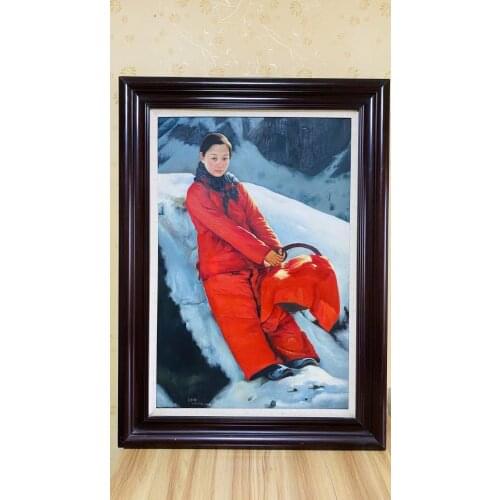 Hand-made Oill Paintings From China Mainland University: Xi'an Academy of Fine Arts.Title:Traditional Chinese Woman