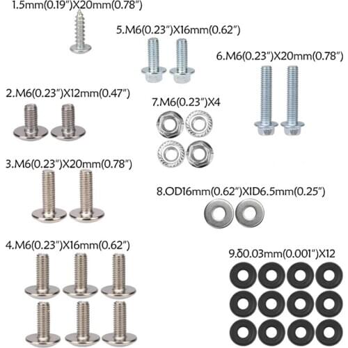 Fairing Screw Set Plastic Panel Bolts For Pit Dirt Bike For Honda CRF70 Motorcycle Fairing Screw Bolts