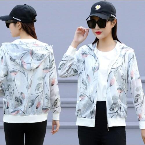 2020 Female Print Bomber Women Flowers Zipper Up Retro Coat Spring Summer Long Sleeve Basic Plus Size Short Biker Jackets T07