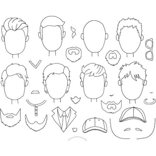 Boy Clear Stamp for DIY Scrapbooking/Card Making/Kids Fun Decoration Supplies A2030