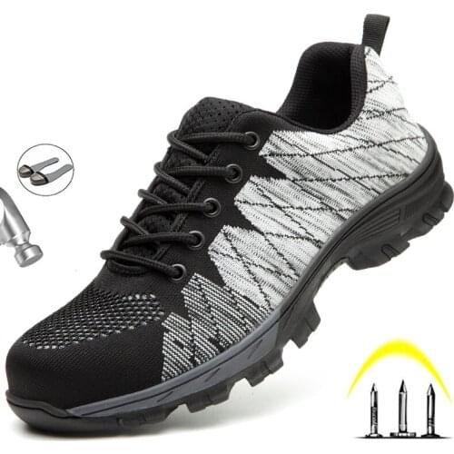 Men Safety Work Shoes Indestructible Steel Toe Cap Boot Anti-piercing Anti-smashing Non-slip Breathable Comfort Sneakers Fashion