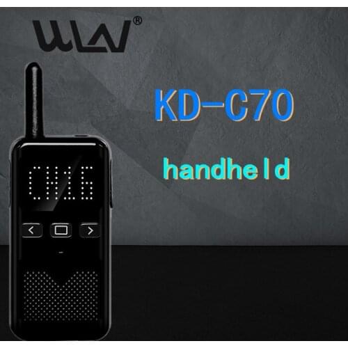 2021 New WLN KD-C70 UHF Portable Mini Walkie-talkie KSM3 Two-way Car Radio Station Handheld CTCSS DCS for Hunting 3 KM