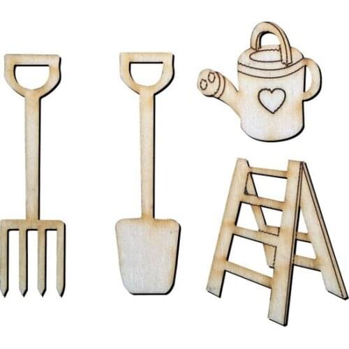 O60 Shovel Rake Ladder Wooden Object paintable decorative objects декоративные предметы под роспись