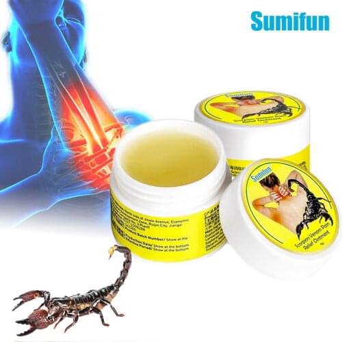 1Pcs 10g Scorpion Venom Pain Relief Cream Treat Knee Back Muscle Joints Sore Ointment Rheumatoid Arthritis Painkiller Plaster