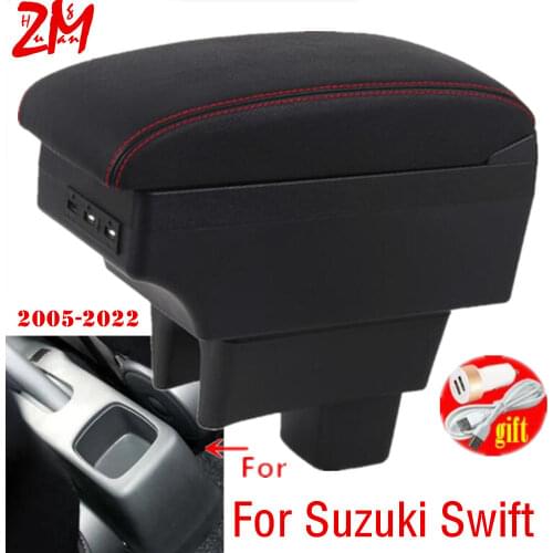 For Suzuki Swift Armrest box 2011 2014 2017 2018 2005-2020 Car armrest box car accessories interior storage box Retrofit parts