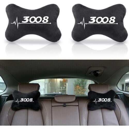 Car Seat Head Neck Rest Cushion Support Pillow Headrest Pad Auto Safety Pillow for Peugeot 3008