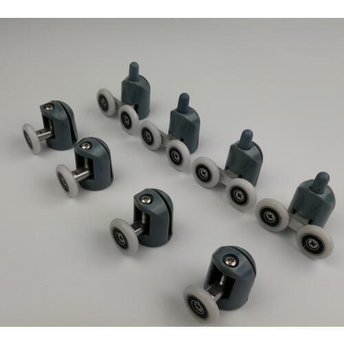 4pcs-8pcs/set Shower Door Enclosures Rollers Runners Wheels Pulleys Upper part or lower part.Diameter20mm/22mm/23mm/25mm/27mm