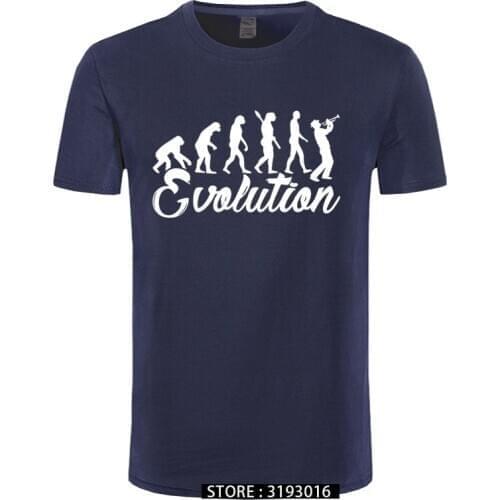 Trumpet Shirt - Trumpet Evolution T Shirt 100% Cotton Letter Printed T-shirts Top Tee New 100% Cotton Top Quality Top Tee Casual