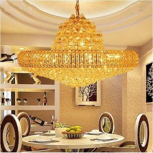 LED 110-240V Luxury Villa Round High-grade Compound Floor Restaurant Hall Droplight Sitting Room Including bulb