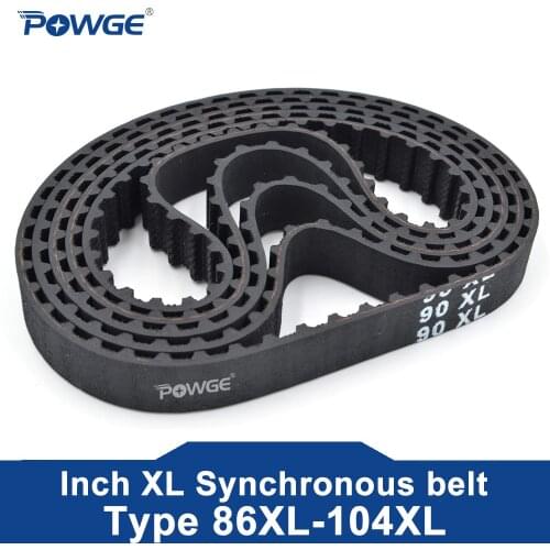 POWGE XL Timing belt 88/90/92/94/96/98 Width 6.4mm 025 9.4mm 037 Teeth 44 45 46 47 48 49 Synchronous Belt 88XL 90XL 92XL 94XL