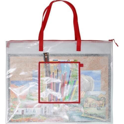 Poster Storage Bag Large Size Bag Waterproof Thick PVC Posters Organizer Transparent Bag For Artworks Charts Teaching Material