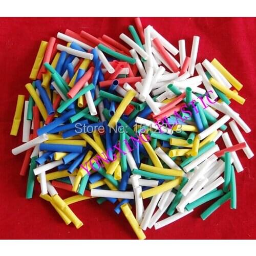500pcs/lot 5.0mm 4.5cm length pvc heat shrink tube ratio 2:1 sleeving