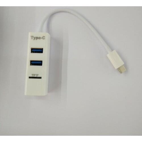 Type C HUB Card Reader 2 in 1 Type-C OTG USB 2.0 Hub Splitter Combo 3-Ports TF Card Reader USB 2.0 Hub Splitter 2.0 Multi USB