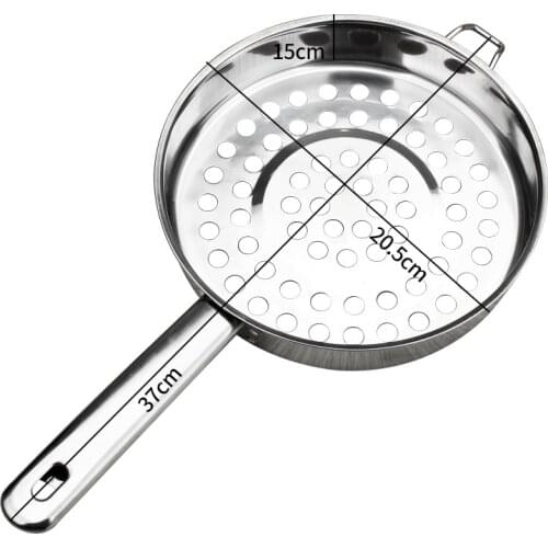 Creative Kitchen Coat Handle Special Stainless Steel Skimmer Kitchen Tools Adhesive Household Leaky Ladle Mesh Strainer