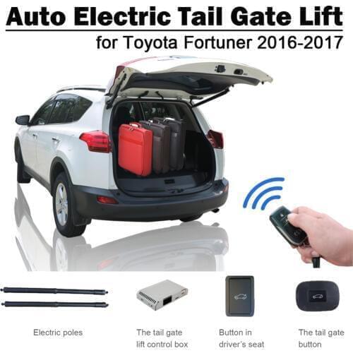 Smart Auto Electric Tail Gate Lift for Toyota Fortuner 2016-2018 Remote Control Drive Seat Button Control Set Height Avoid Pinch