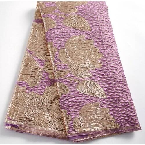 Latest African Gild Jacquard Lace Fabric 2021 High Quality Brocade Lace Nigerian French Mesh Lace Fabric For Party Dress S2190