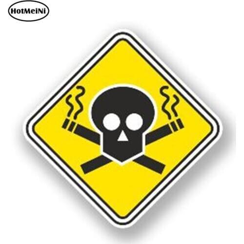 HotMeiNi 13cm x 13cm Stop Smoking Warning Sign Vinyl Decal Bar Shop Car Sticker Reflective Stickers Waterproof Accessories
