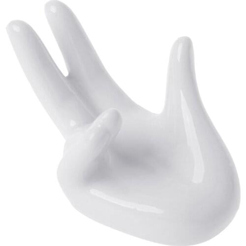 Air Plant Ceramic Hand Tabletop Tillandsia Holder Miniature Gardening Decoration