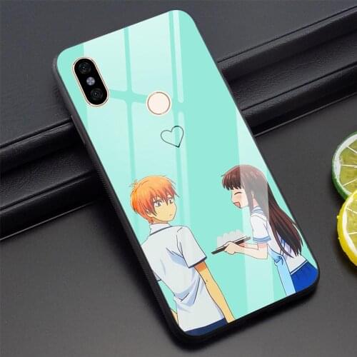 Tempered Glass Fruits Basket Anime Phone Case for Xiaomi Mi 8 Cover A1 A2 Mi 9 F1 Redmi 4X 6A Note 5 5 7 Pro