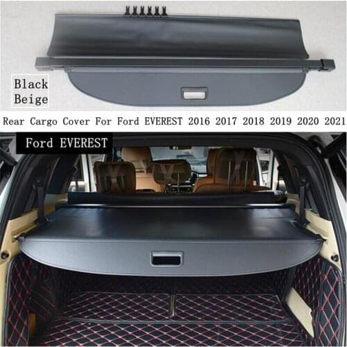 Rear Cargo Cover For Ford EVEREST 2016 2017 2018 2019 2020 2021 Privacy Trunk Screen Security Shield Shade Auto Accessories