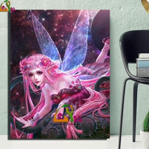 Elf art 5 d Diamond Painting Princes Rose Fantasy art women Handicraft Embroidery with diamond Inlay Full Square/round Drill