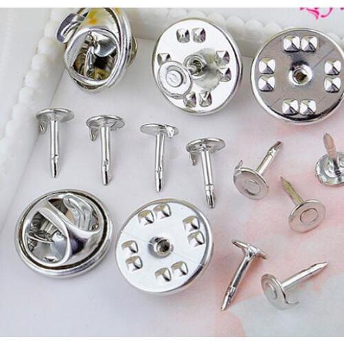 100set Tie Tacks Butterfly pinch back Pins Clutch Back Lapel Scatter Pin