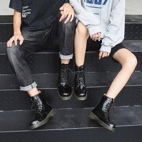 Hot couple models Martin boots womens shoes mens high-top boots