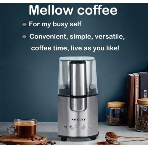 Coffee Grinder Electric Coffee Grinder Home Office For Vanilla Pepper Cereals Food Crusher Coffee Maker Electric Coffee Grinder