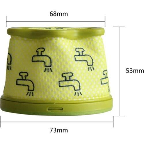 2 pieces Removable filter kit for Dibea D18 D008Pro vacuum cleaner spare parts replacement filter accessories