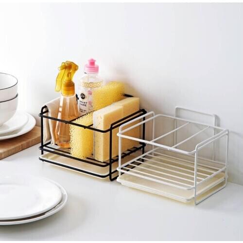 Kitchen Drain Rack Sponge Holder Soap Rack Bathroom Toiletries Storage Shelf Multifunctioanl Storage Rack Kitchen Accessories