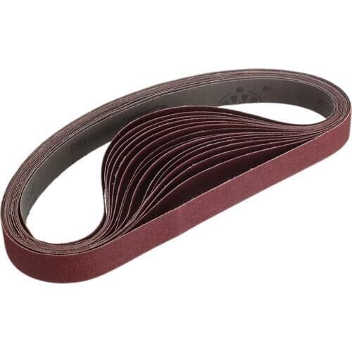 LBER 15 Pcs 1X30 Inch Aluminum Oxide Sanding Belts Heavy Duty Sanding Belts Multipurpose Abrasive Belts for Belt Sander