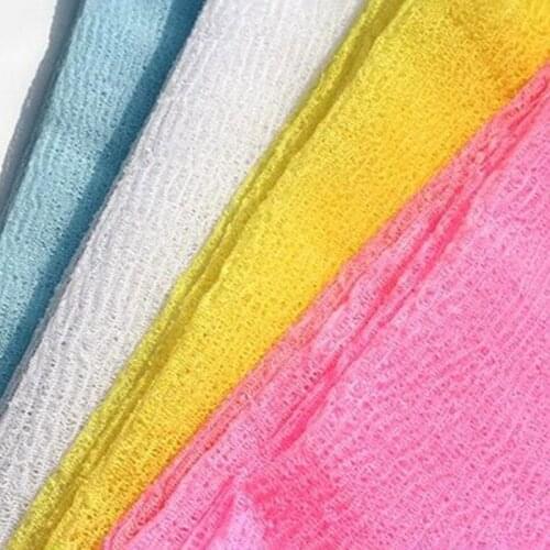 Nylon Wash Cloth Bath Towel Beauty Body Skin Exfoliating Shower Bathroom Washing B1