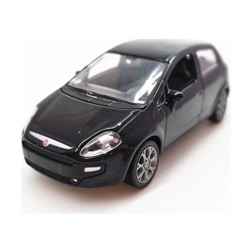 NOR EV 1:43 FIAT PUNTO EVO BLACK Alloy model car Metal diecast toys for childen kids hottoys gift